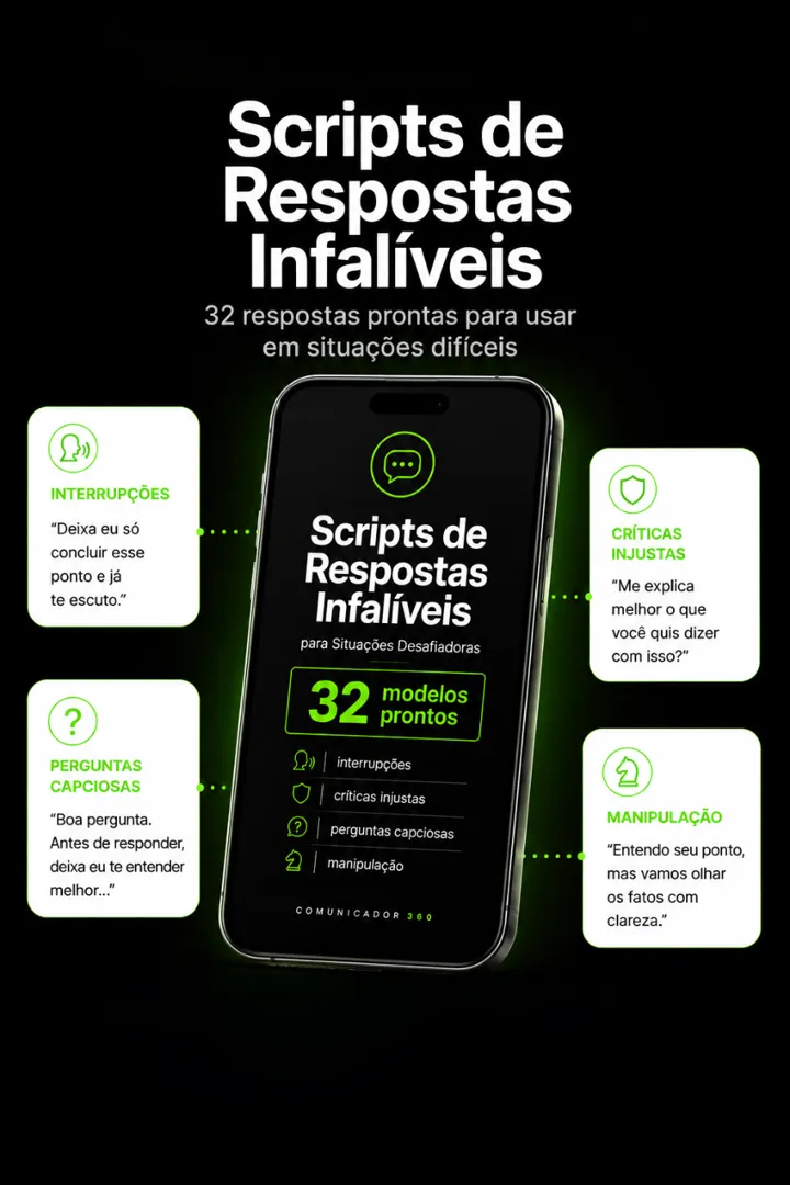 Scripts de respostas: 32 modelos prontos para situações difíceis